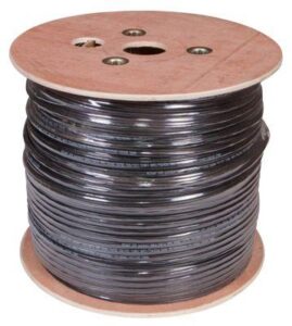Кабель витая пара U/UTP кат.5E 4х2х24AWG solid CU PE Outdoor трос черн. (м) Rexant 01-0046 — изображение 2