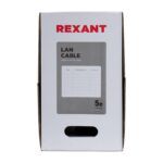 Кабель витая пара F/UTP кат.5e 4х2х24AWG solid PVC INDOOR сер. (м) Rexant 01-0143 — изображение 2