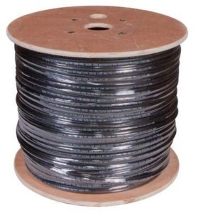 Кабель витая пара F/UTP кат.5e 4х2х24AWG solid PE OUTDOOR трос черн. (м) Rexant 01-0144 — изображение 3