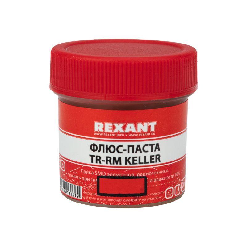 09-3690_1.jpeg Флюс для пайки паста TR-RM KELLER 20 мл банка Rexant 09-3690 — изображение 1