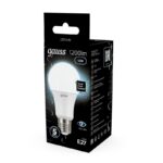Лампа светодиодная Black 12Вт A60 грушевидная 4100К нейтр. бел. E27 1200лм GAUSS 102502212 — изображение 3
