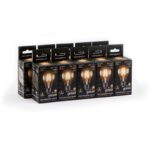 Лампа светодиодная филаментная Black Filament 6Вт A60 грушевидная 2700К тепл. бел. E27 600лм GAUSS 102802106 — изображение 6