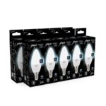 Лампа светодиодная Black 9.5Вт свеча 4100К нейтр. бел. E14 950лм GAUSS 103101210 — изображение 6