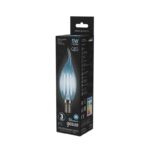 Лампа светодиодная филаментная Black Filament 5Вт свеча на ветру 4100К нейтр. бел. E14 450лм GAUSS 104801205 — изображение 7