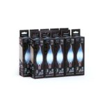 Лампа светодиодная филаментная Black Filament 9Вт свеча на ветру 4100К нейтр. бел. E14 710лм GAUSS 104801209 — изображение 2