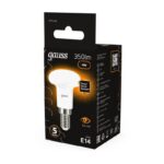 Лампа светодиодная Black 4Вт R39 рефлектор 3000К тепл. бел. E14 350лм GAUSS 106001104 — изображение 4