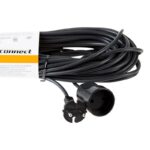 Удлинитель-шнур 1х30м без заземл. 6А IP20 1.3кВт ПВС 2х0.75 черн. PROCONNECT 11-7116 — изображение 2