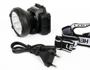 Фонарь аккумуляторный налобный LED5366 LED 2 режима 220В пластик. черн. (бокс) Ultraflash 11649 — изображение 5
