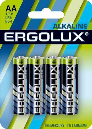 11748_1.jpeg Элемент питания алкалиновый AA/LR6 1.5В Alkaline BL-4 (блист.4шт) Ergolux 11748 — изображение 1