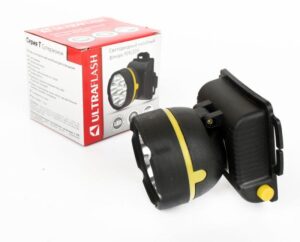 Фонарь налобный 909LED5 (5LED 1 режим; 3хR6 черн.) Ultraflash 11781 — изображение 3