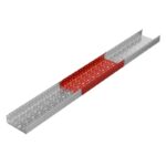 Лоток листовой перфорированный 300х100 L3000 сталь 0.8мм "БЫСТРЫЙ МОНТАЖ ПЛЮС" LPplus100-300-0.8-3000 оцинк. КМ PL0277 — изображение 3