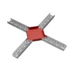 Ответвитель для лотка Х-образ. 100х50 сталь 0.8мм "ПЛЮС" XDplus50-100 КМ PL0602 — изображение 2