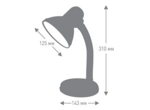 Светильник UF-301P С01 настол. 230В 60Вт бел. Ultraflash 12367 — изображение 6