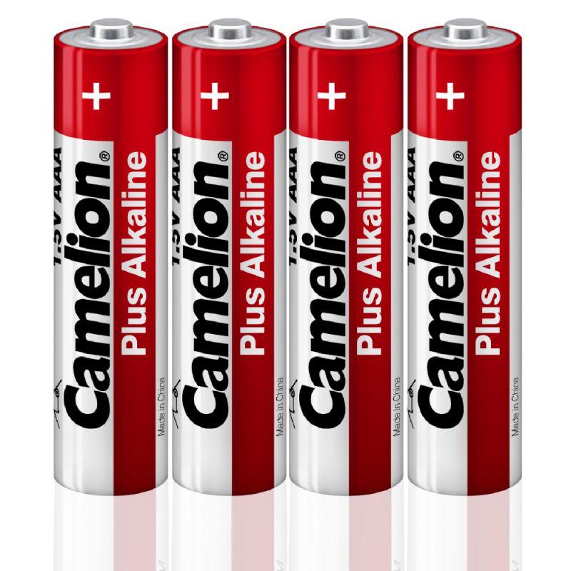 12553_1.jpeg Элемент питания алкалиновый AAA/LR03 1.5В Plus Alkaline LR03-SP4 (уп.4шт) Camelion 12553 — изображение 1