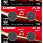Элемент питания алкалиновый "таблетка" LR1130/389A/189/G10 Mercury Free AG10-BP0%Hg для часов BL-10 (блист.10шт) Camelion 12818 — изображение 2