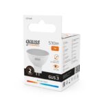 Лампа светодиодная Elementary 7Вт MR16 софит 3000К тепл. бел. GU5.3 530лм GAUSS 13517 — изображение 4
