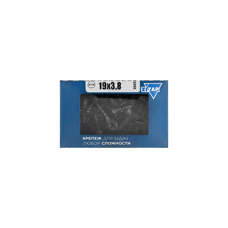 1355153.jpg Саморез гипсокартон-дерево 3.8х19 (коробка) (уп.200шт) Tech-Krep/Zitar 102119 — изображение 1