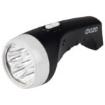 Фонарь аккумуляторный ручной AccuF2-L07-bk 7LED 2 режима: 100проц./25проц. аккум. 0.4А.ч выдвижная вилка индикатор зарядки черн. ФАZА 5000810