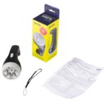 Фонарь аккумуляторный ручной AccuF2-L07-bk 7LED 2 режима: 100проц./25проц. аккум. 0.4А.ч выдвижная вилка индикатор зарядки черн. ФАZА 5000810 — изображение 3