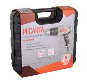 Фен строительный ФЭ-2000К Ресанта 75/2/1 — изображение 5