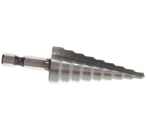 Сверло ступенчатое по металлу 4-6-8-10-12-14-16-18-20мм P6M5 шестигранный хвостовик Вихрь 73/10/6/17 — изображение 5