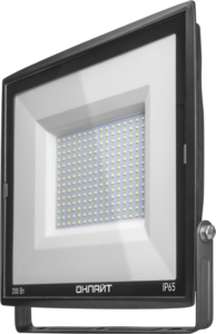 Прожектор светодиодный 14 345 OFL-200-6.5K-BL-IP65-LED 200Вт 6500К IP65 18000лм черн. ОНЛАЙТ 14345