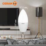 Лампа светодиодная LED Value LVCLB75 10SW/840 10Вт свеча матовая E14 230В 10х1 RU OSRAM 4058075579187 — изображение 3