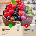 Лампа светодиодная LED Value LV R63 60 8SW/830 8Вт рефлектор матовая E27 230В 10х1 RU OSRAM 4058075581838 — изображение 4