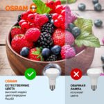 Лампа светодиодная LED Value LV R63 60 8SW/865 8Вт рефлектор матовая E27 230В 10х1 RU OSRAM 4058075581944 — изображение 4