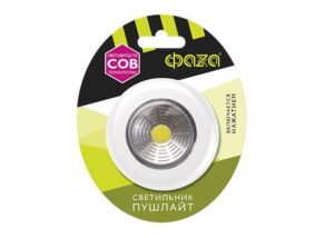 Светильник светодиодный TF3-L1W-wh пушлайт 1Вт COB 7500К IP20 60лм 3хAAA (не в компл.) бел. ФАZА 5033672 — изображение 2
