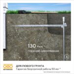 Комплект заземления верт. без муфт d20мм дл.6м (4х1.5м) OBO 5000756 — изображение 7
