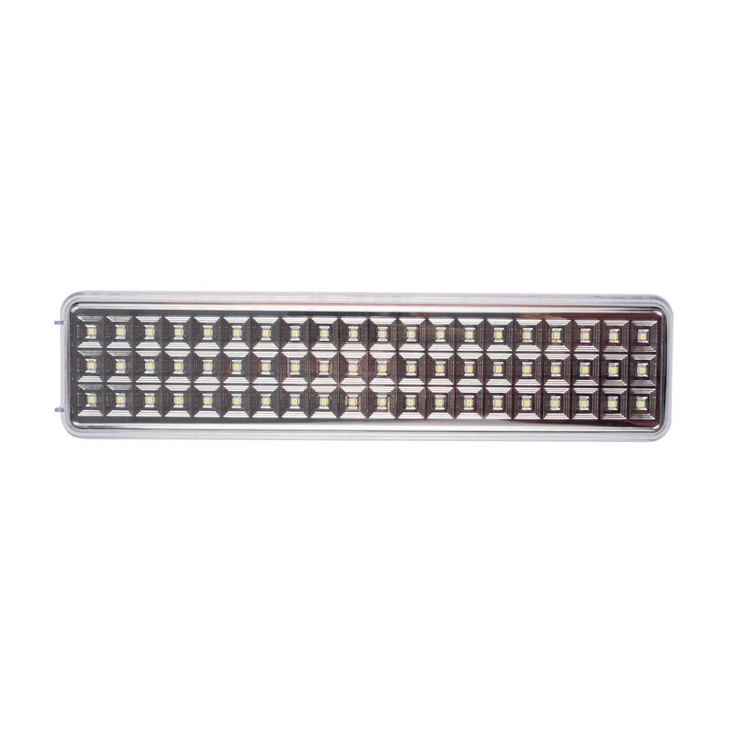 1480090.jpg Фонарь-светильник аккумуляторный Accu9-L60-wh аварийный 60SMD яркий 300лм 2ч/эконом 90лм 6ч 220В аккум. Li-ion 3.7В 2.4А.ч бел. JazzWay 5024540 — изображение 1