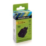 Адаптер сетевой ELX-РA01QC-C02 1USB+1Type C 100-220В 5-9В/3А QC коробка черн. ERGOLUX 15108 — изображение 6