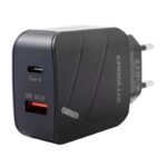 Адаптер сетевой ELX-РA01QC-C02 1USB+1Type C 100-220В 5-9В/3А QC коробка черн. ERGOLUX 15108 — изображение 3