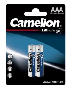 Элемент питания литиевый AAA/FR03 1.5В Lithium FR03-BP2 BL2 (уп.2шт) Camelion 15240 — изображение 2
