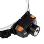 Фонарь аккумуляторный налобный AccuH1-L5WZ-og zoom LED 5Вт + 2хRED SMD IP54 5 режимов: 100проц. 180лм 3.5ч/50проц. 110лм 5.5ч/30проц. 65лм 15ч/красн. 28ч/мигающ. красн. 12ч аккум. 0.8А.ч управл. жестами черн./оранж. JazzWay 5036611 — изображение 9