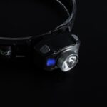 Фонарь аккумуляторный налобный AccuH1-L5WZ-bk zoom LED 5Вт + 2хRED SMD IP54 5 режимов: 100проц. 180лм 3.5ч/50проц. 110лм 5.5ч/30проц. 65лм 15ч/красн. 28ч/мигающ. красн. 12ч аккум. 0.8А.ч управл. жестами черн./сер. JazzWay 5036642 — изображение 3
