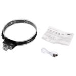 Фонарь аккумуляторный налобный AccuH1-L5WZ-bk zoom LED 5Вт + 2хRED SMD IP54 5 режимов: 100проц. 180лм 3.5ч/50проц. 110лм 5.5ч/30проц. 65лм 15ч/красн. 28ч/мигающ. красн. 12ч аккум. 0.8А.ч управл. жестами черн./сер. JazzWay 5036642 — изображение 12