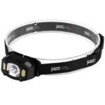 Фонарь аккумуляторный налобный AccuH3-L5W-bk LED 5Вт + 2хRED SMD IP54 5 режимов: 100проц. 180лм 3.5ч/50проц. 110лм 5.5ч/30проц. 65лм 15ч/красн. 28ч/мигающ. красн. 12ч аккум. управл. жестами черн. JazzWay 5036703