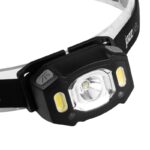 Фонарь аккумуляторный налобный AccuH3-L5W-bk LED 5Вт + 2хRED SMD IP54 5 режимов: 100проц. 180лм 3.5ч/50проц. 110лм 5.5ч/30проц. 65лм 15ч/красн. 28ч/мигающ. красн. 12ч аккум. управл. жестами черн. JazzWay 5036703 — изображение 12