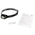 Фонарь аккумуляторный налобный AccuH3-L5W-bk LED 5Вт + 2хRED SMD IP54 5 режимов: 100проц. 180лм 3.5ч/50проц. 110лм 5.5ч/30проц. 65лм 15ч/красн. 28ч/мигающ. красн. 12ч аккум. управл. жестами черн. JazzWay 5036703 — изображение 5