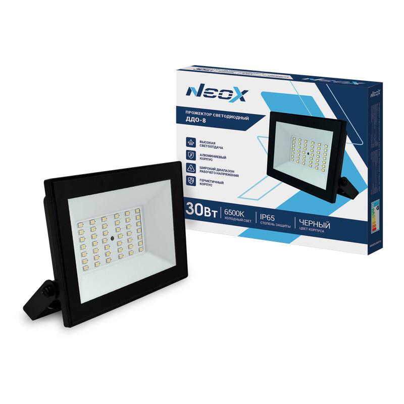 1586942.jpg Прожектор светодиодный ДДО-8 30Вт 6500К IP65 3000лм 100лм/Вт 230В NEOX 4690612034003 — изображение 1