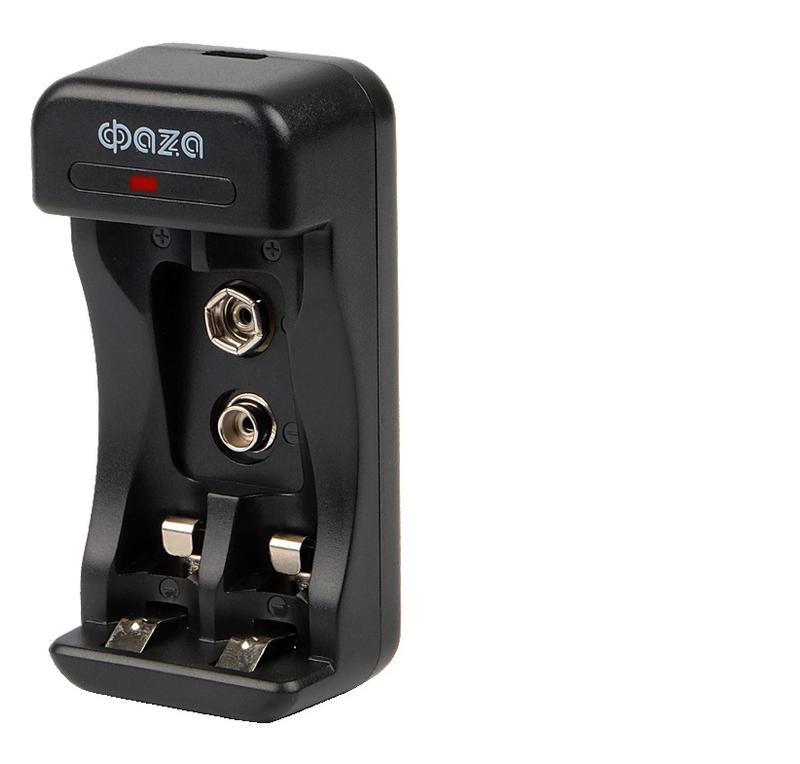 1597610.jpg Устройство зарядное B-50USB Ni-Cd/Ni-MH (2хAA/2хAAA/1х9В "Крона") индикатор зарядки питание от USB кабель MicroUSB-USB в компл. ФАZА 5038806 — изображение 1