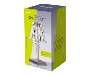 Светильник светодиодный настольный CTL1-USB 3Вт 120лм 5В 2SMD IP20 диммер: 2700-3000К/4000-4500К/6000-6500К ночник прозр. кристалл акрил ФАZА 5040922 — изображение 3