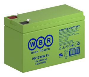 Аккумулятор 12В 9А.ч WBR HR1234W F2 WBR — изображение 4