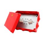 Коробка распределительная огнестойкая 150х110х70мм IP54 КРОПС-П4 FRJB-KM-P4-4-12-КРОПС-IP54 КРОПС-П4 для кабелей до 4кв.мм 12 клемм КМ KR0140 — изображение 3