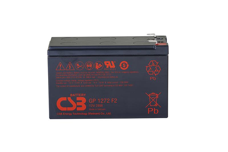 1625959.jpg Аккумулятор 12В 7.2А.ч CSB GP1272 F2 (12V28W) CSB — изображение 1