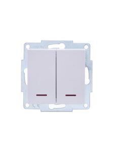 Выключатель 2-кл. 1п СП Vesna 10А IP20 с индикацией механизм бел. LEZARD 742-0288-112 — изображение 6