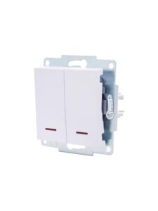 Выключатель 2-кл. 1п СП Vesna 10А IP20 с индикацией механизм бел. LEZARD 742-0288-112 — изображение 2