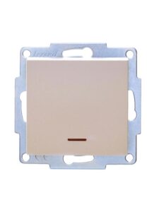 Выключатель 1-кл. 1п СП Vesna 10А IP20 с индикацией механизм крем. LEZARD 742-0388-111 — изображение 9